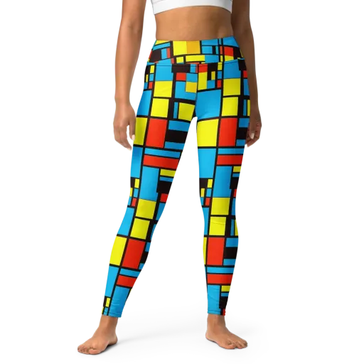 Block Party on a Yoga Leggings