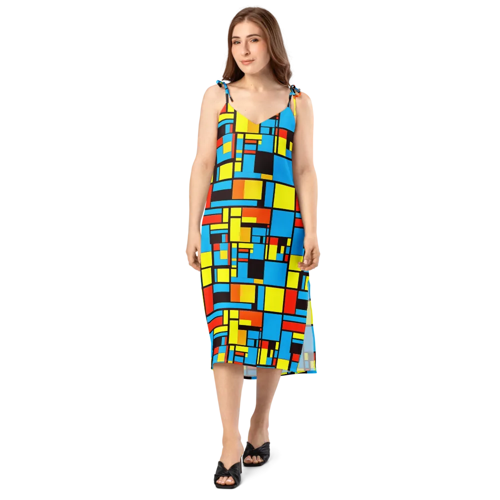 Block Party on Slip Dress — Front