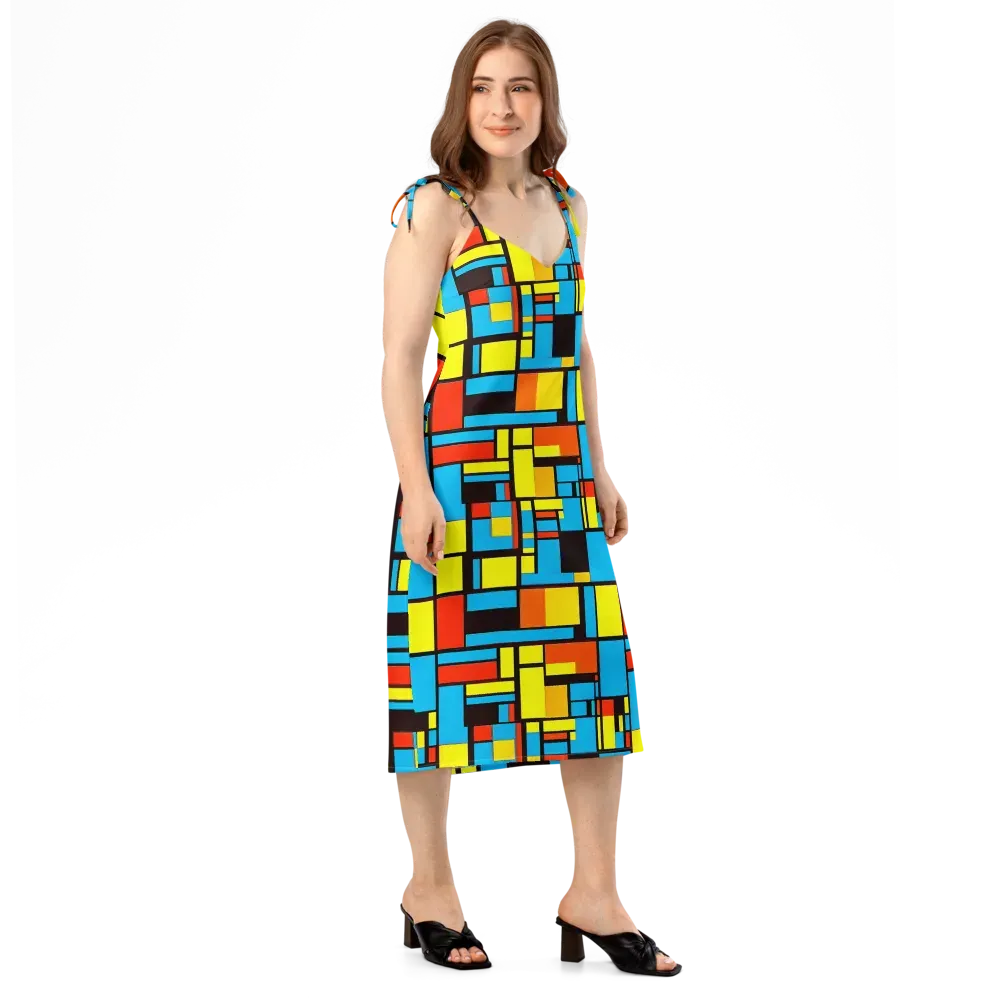 Block Party on Slip Dress — Right Front
