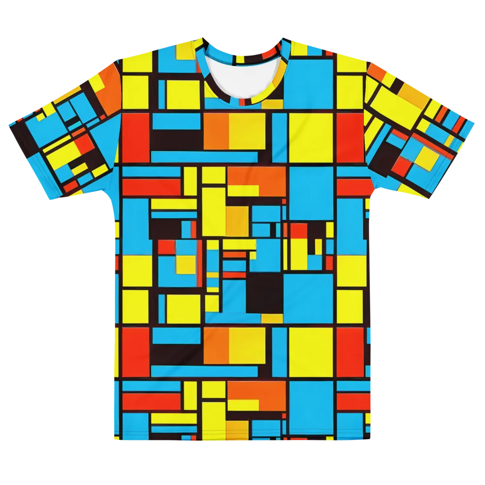 Block Party on Men's Cotton Crew Neck T-Shirt — Front