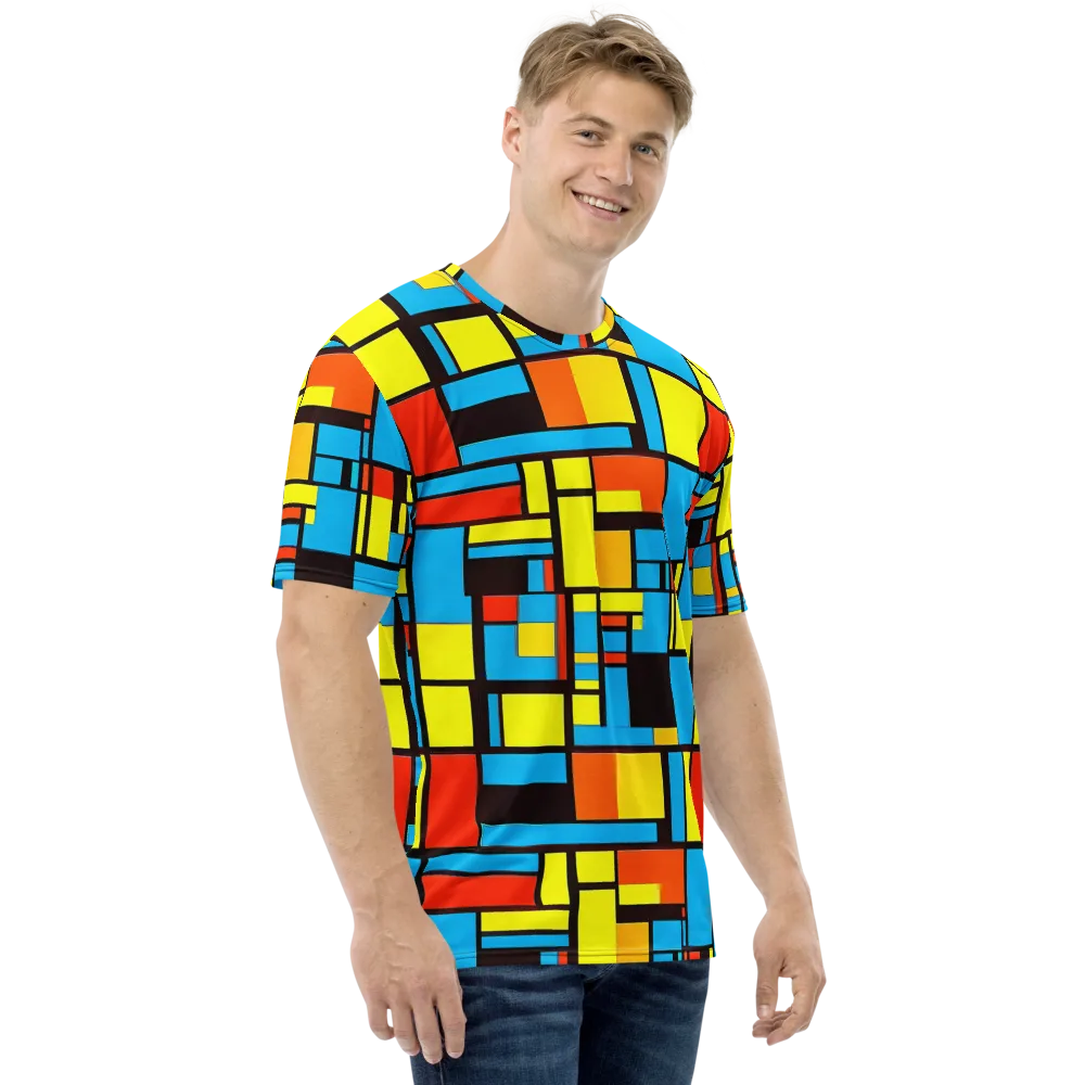 Block Party on Men's Crew Neck T-Shirt — Right