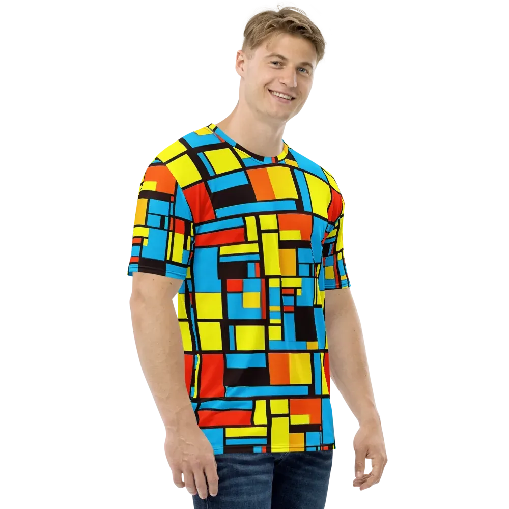 Block Party on Men's Crew Neck T-Shirt — Right