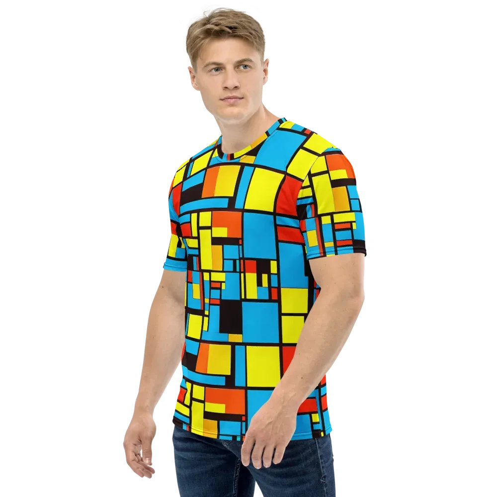 Block Party on Men's Crew Neck T-Shirt — Left