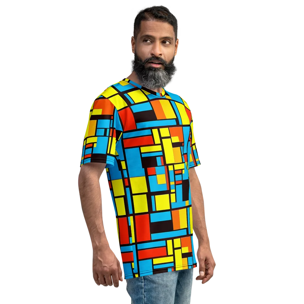 Block Party on Men's Crew Neck T-Shirt — Right