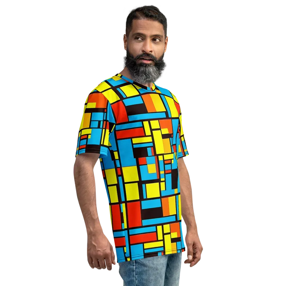 Block Party on Men's Crew Neck T-Shirt — Right