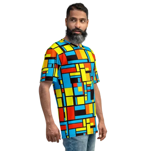 Block Party on a Men's Crew Neck T-Shirt