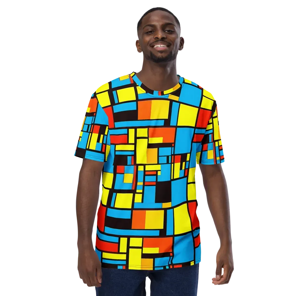 Block Party on Men's Crew Neck T-Shirt — Front