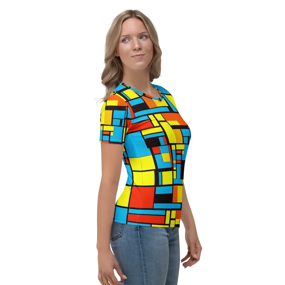 Block Party on Women's Crew Neck T-Shirt — Right