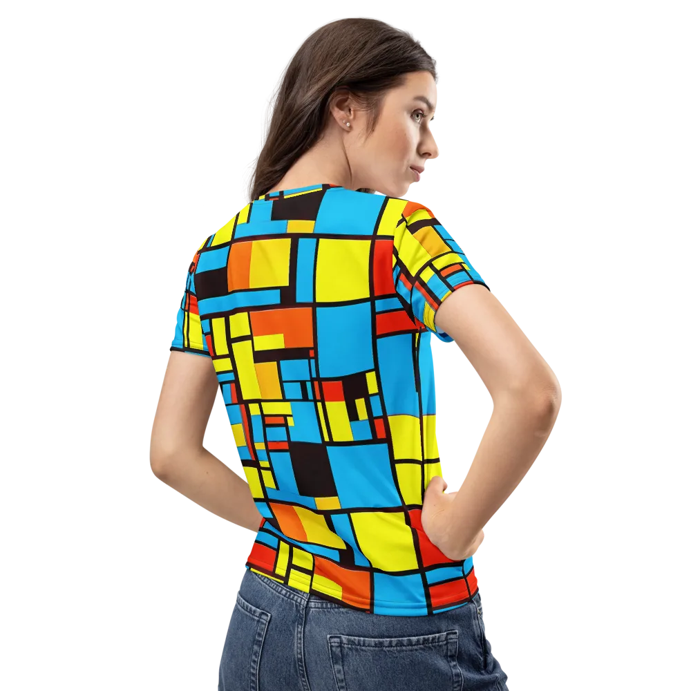 Block Party on Women's Crew Neck T-Shirt — Back