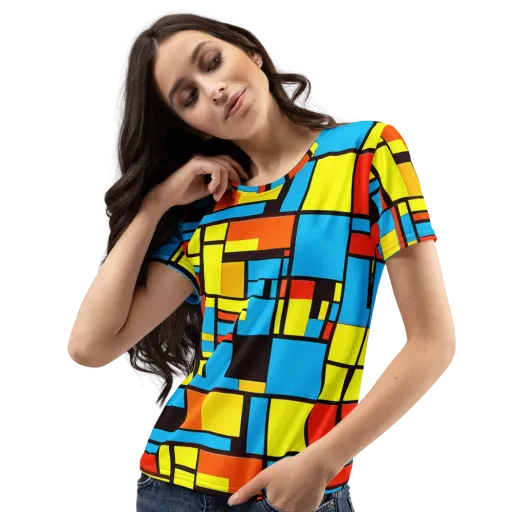 Block Party on a Women's Crew Neck T-Shirt