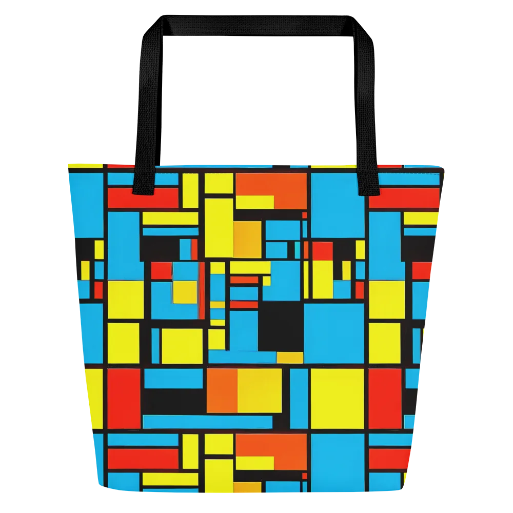 Block Party on Large Tote Bag W/ Pocket — Front