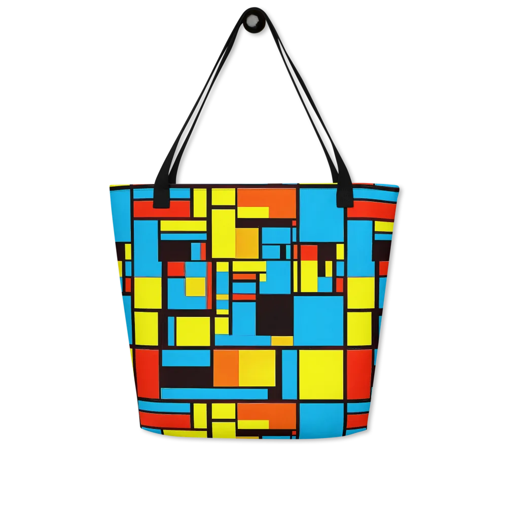 Block Party on Large Tote Bag W/ Pocket — Front