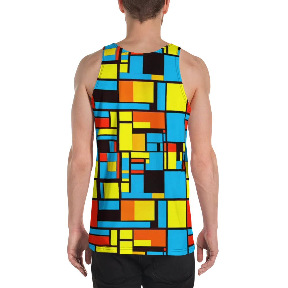 Block Party on Men's Tank Top — Back