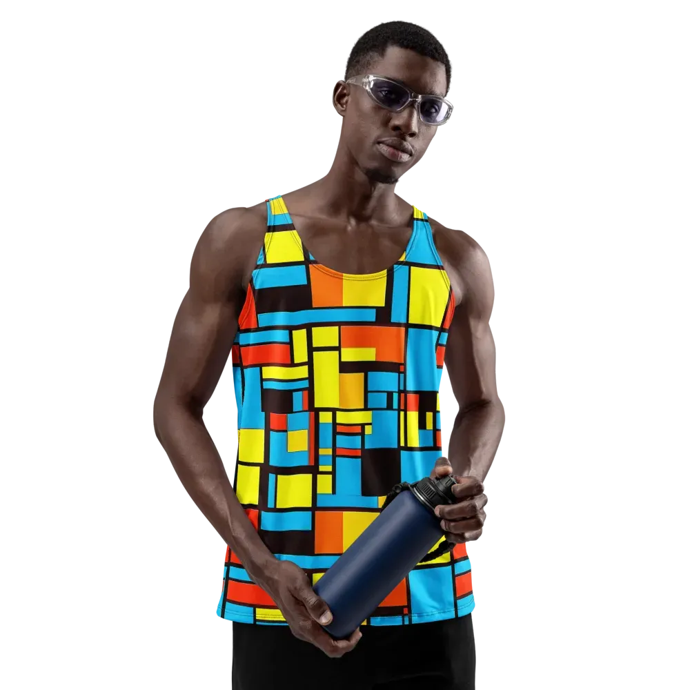 Block Party on Men's Tank Top — Front