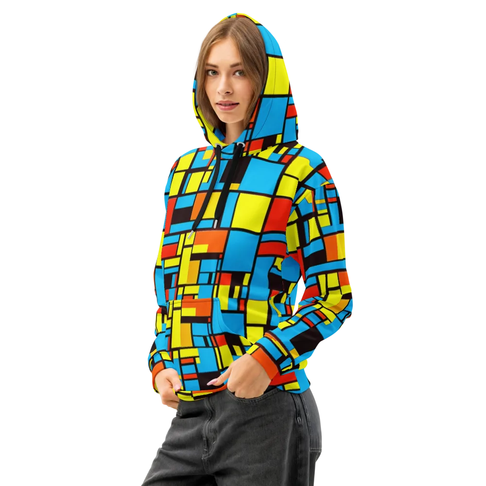 Block Party on Cotton Hoodie — Left Front