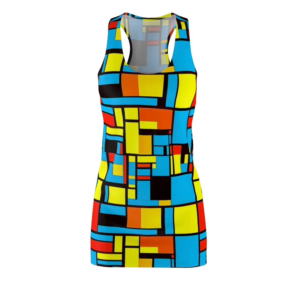 Block Party on Racerback Dress — Front
