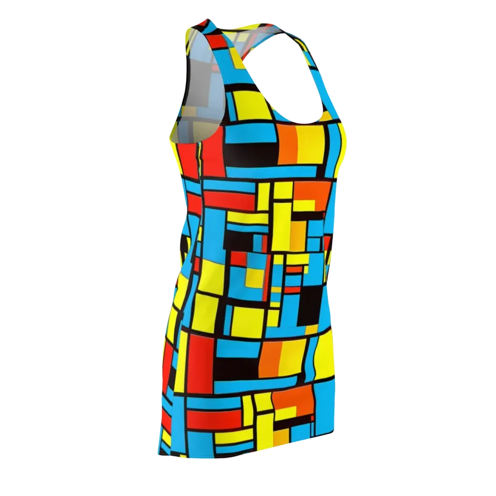 Block Party on Racerback Dress — Front Side