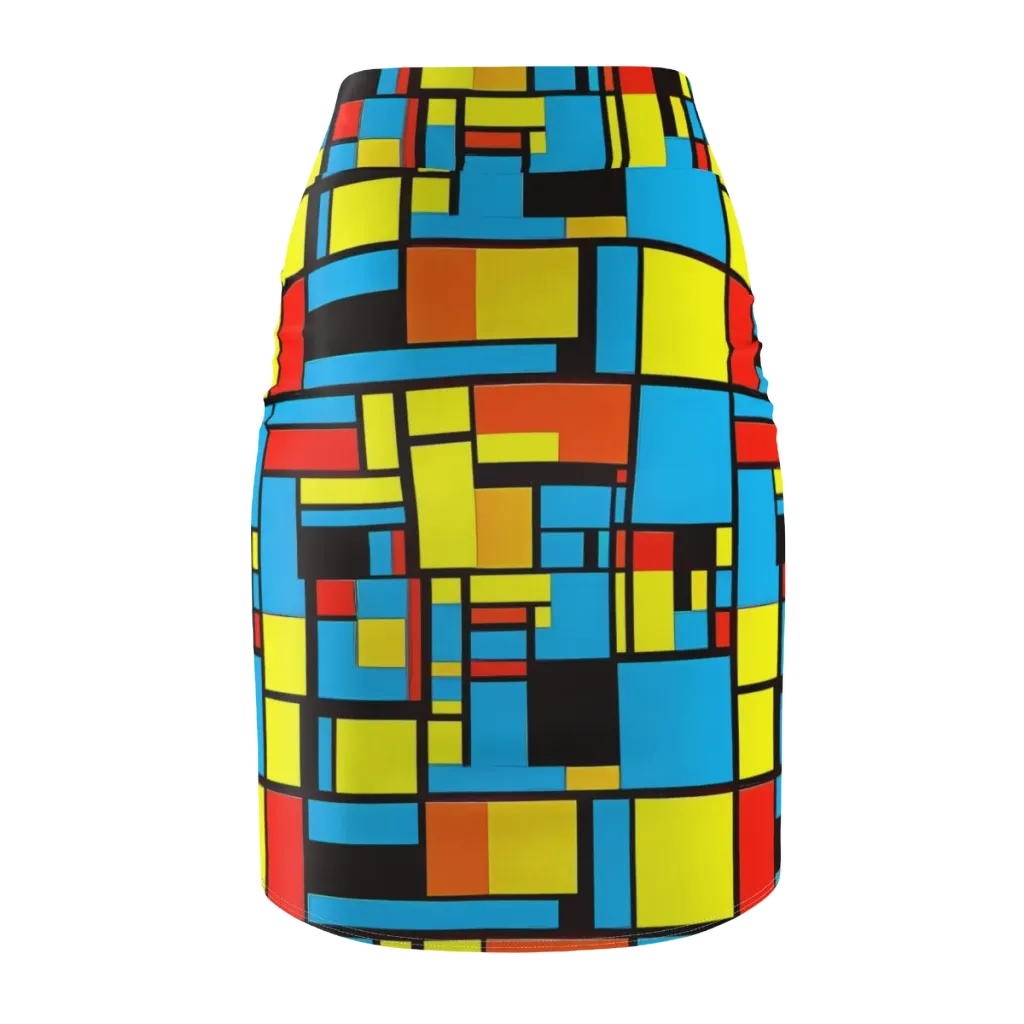 Block Party on Pencil Skirt — Back