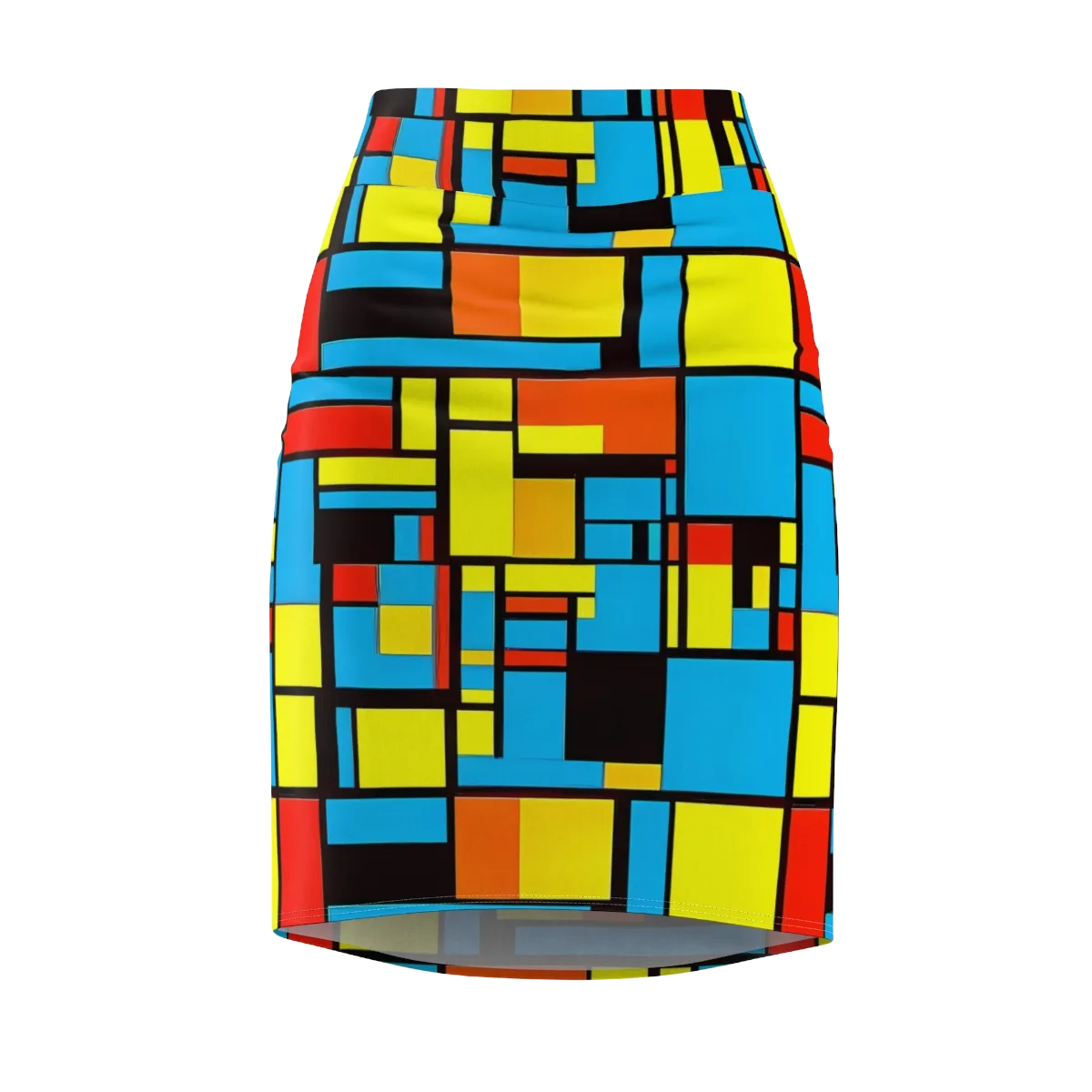 Block Party on Pencil Skirt — Front