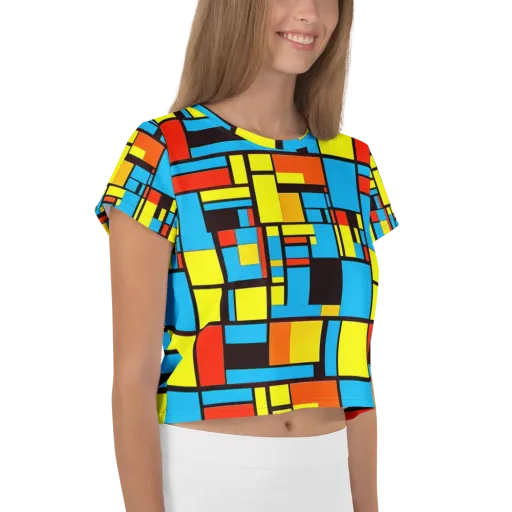 Block Party on a Crop Tee