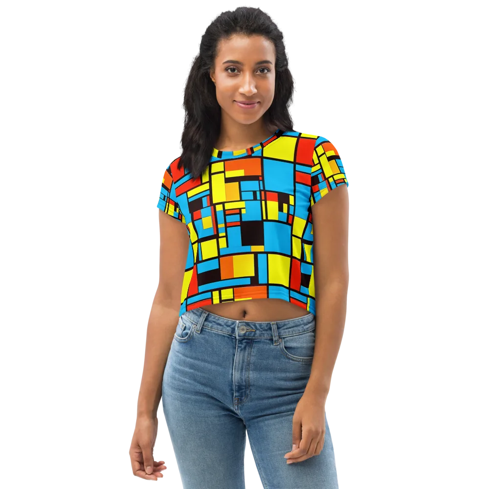 Block Party on Crop Tee — Front