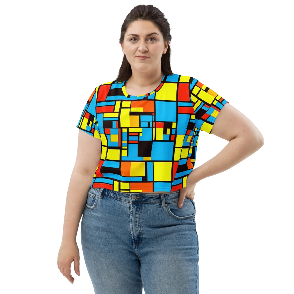 Block Party on Crop Tee — Front