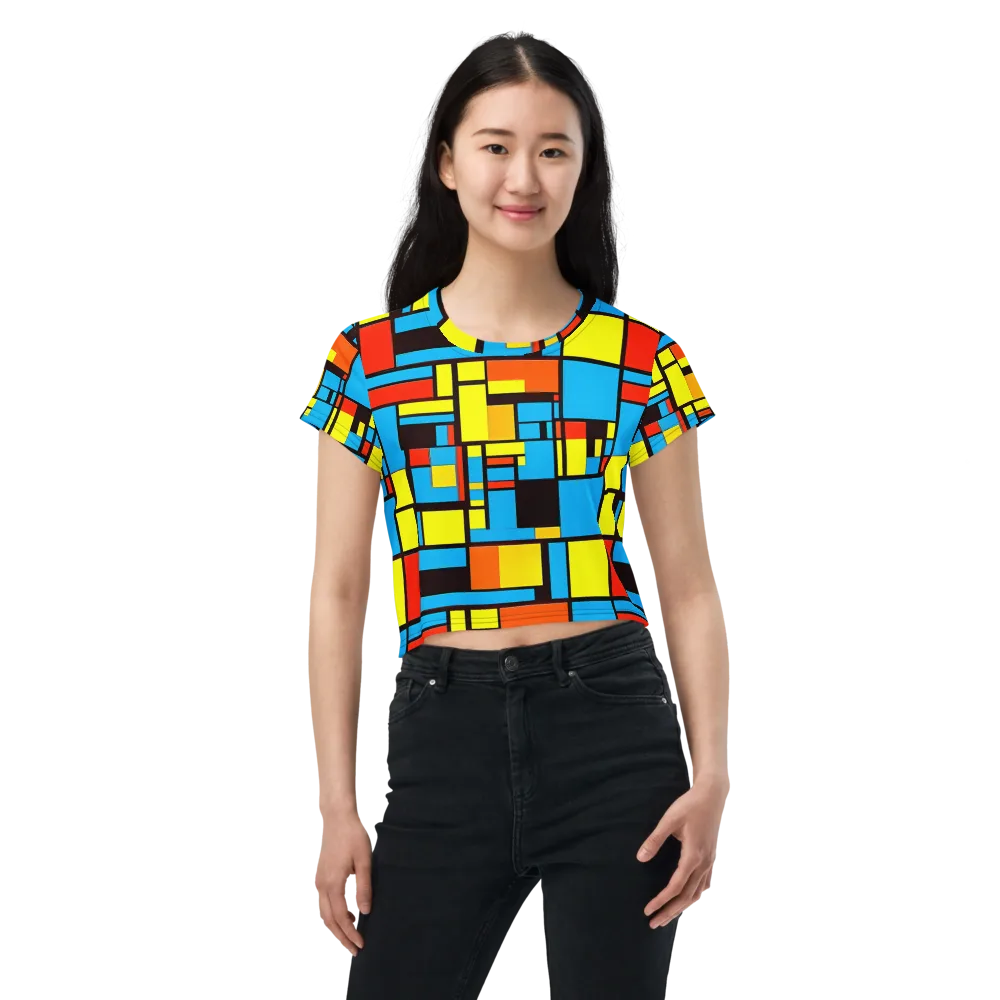 Block Party on Crop Tee — Front