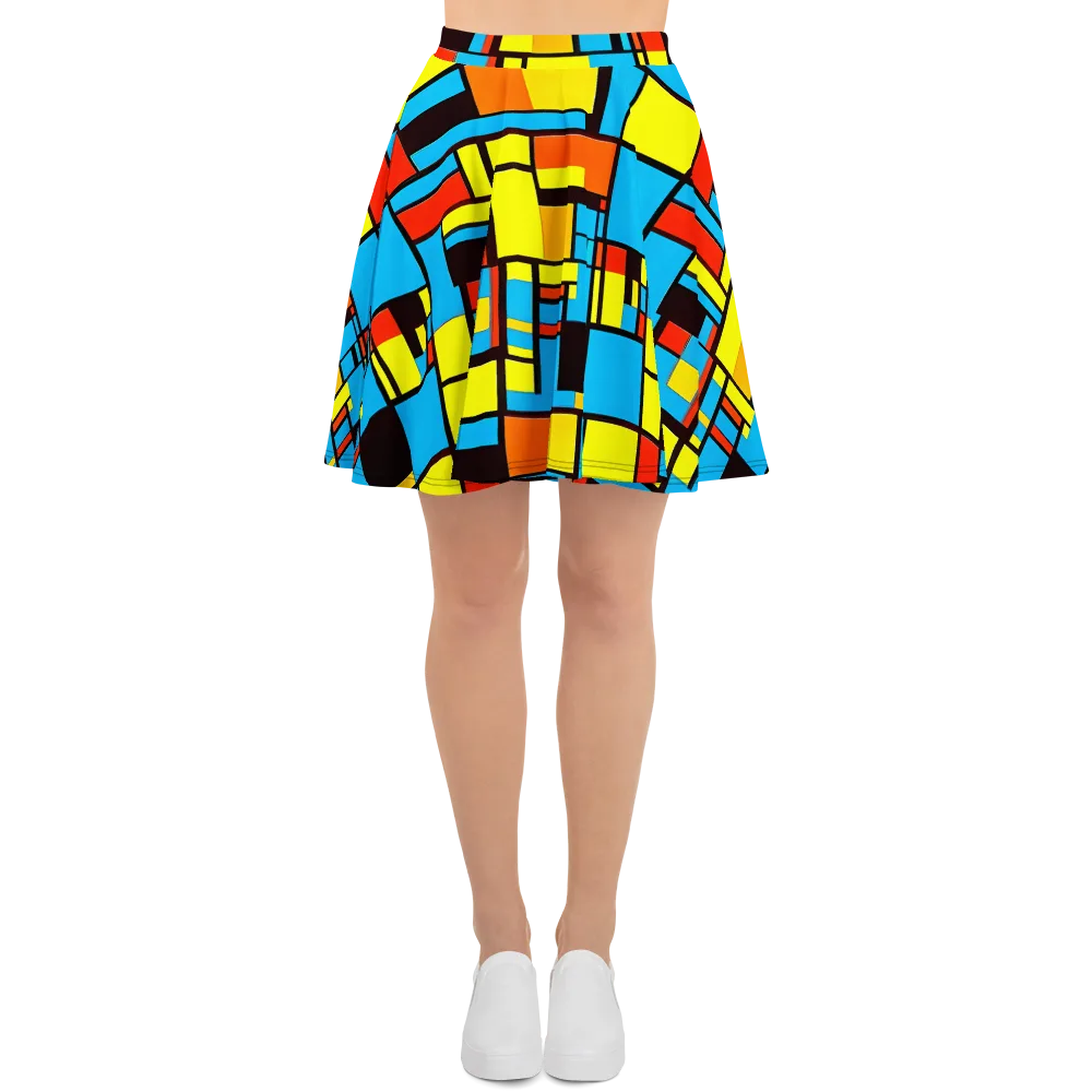 Block Party on Skater Skirt — Front