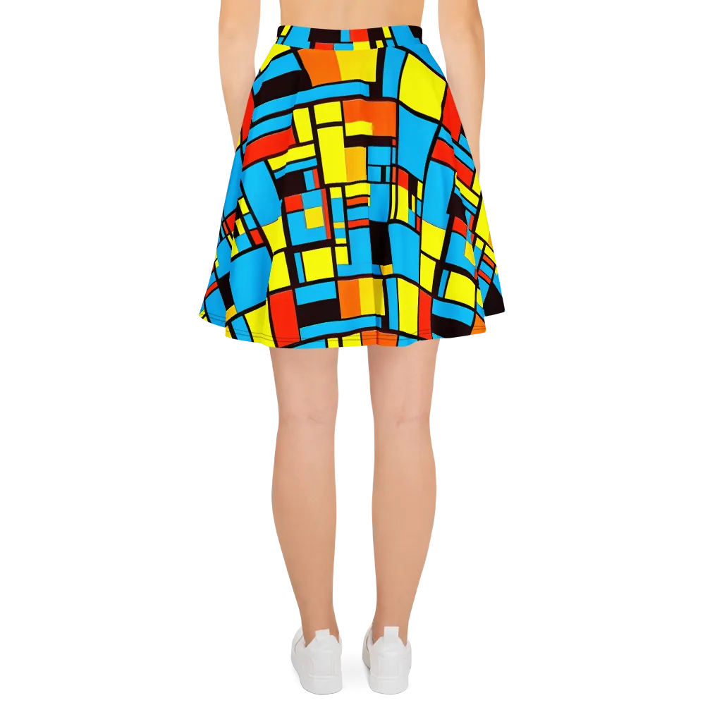 Block Party on Skater Skirt — Back