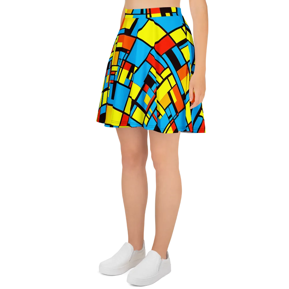 Block Party on Skater Skirt — Left