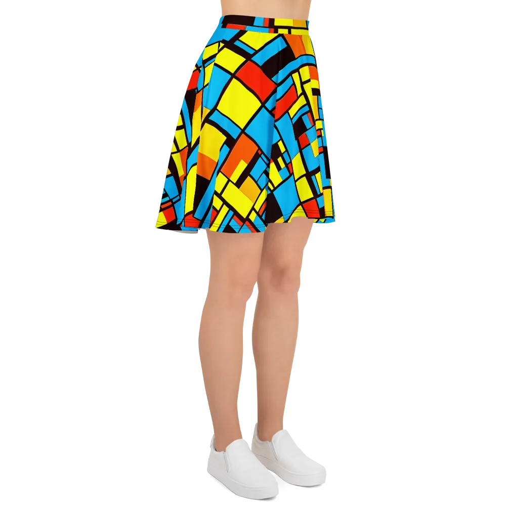 Block Party on Skater Skirt — Right