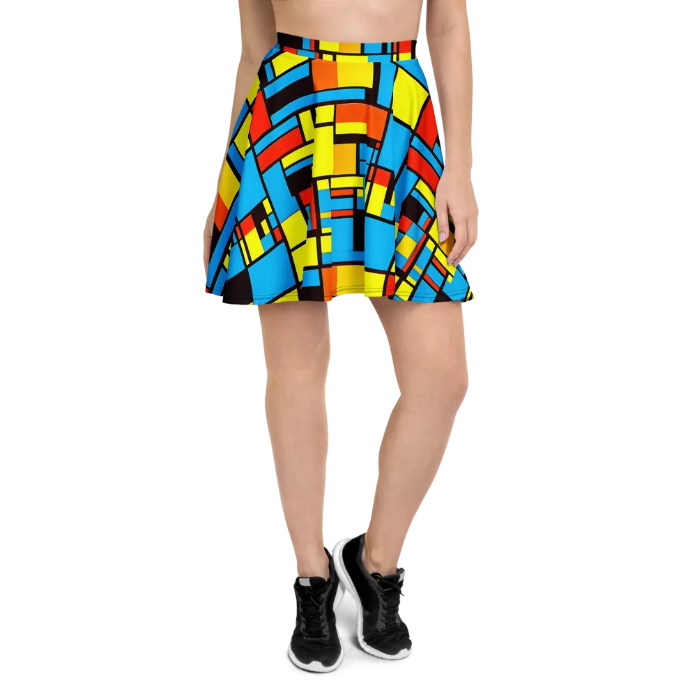 Block Party on Skater Skirt — Front