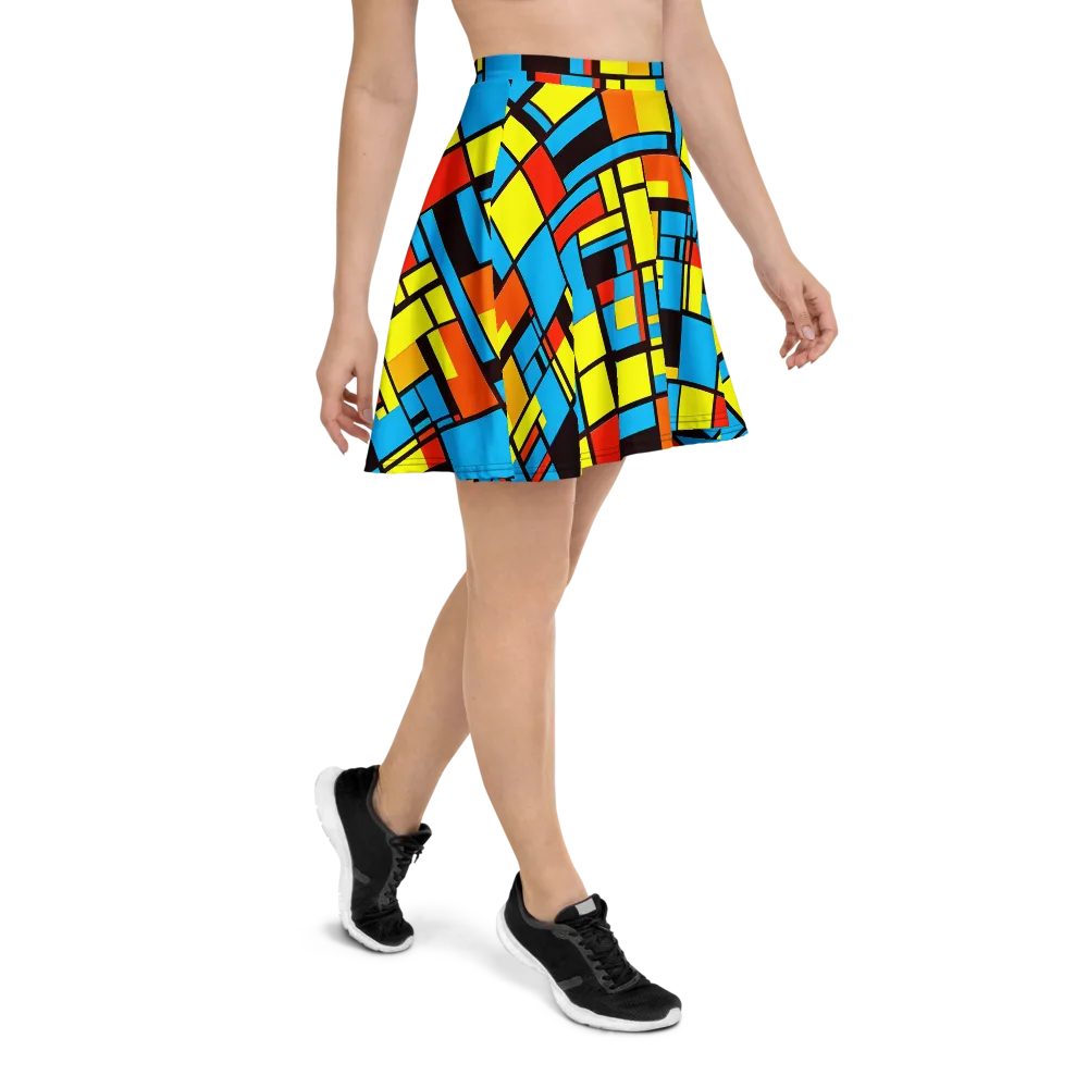 Block Party on Skater Skirt — Right