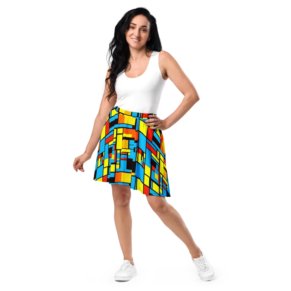 Block Party on Skater Skirt — Front