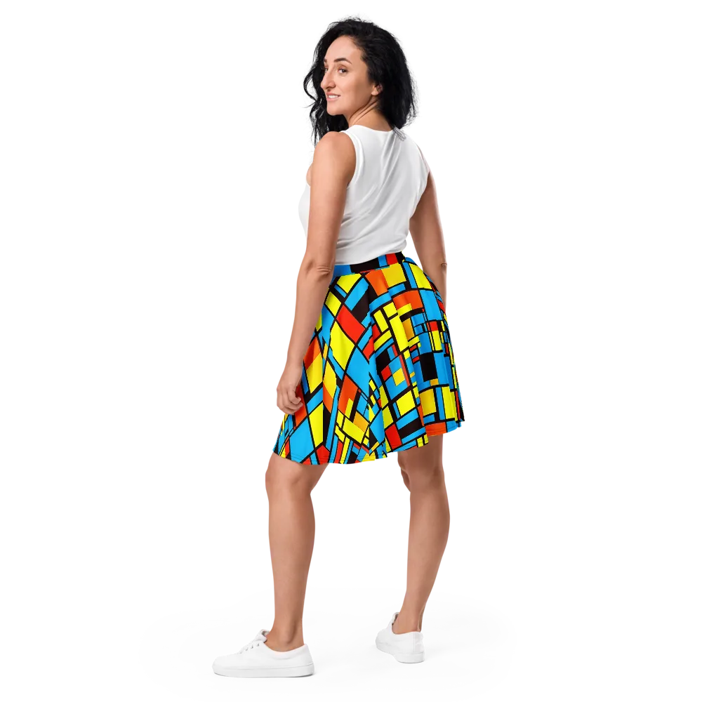 Block Party on Skater Skirt — Back