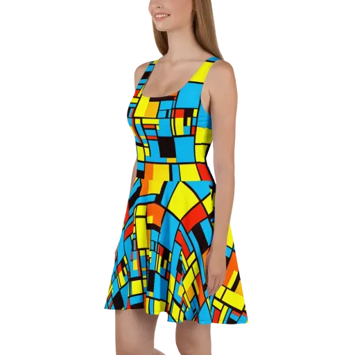 Block Party on a Skater Dress
