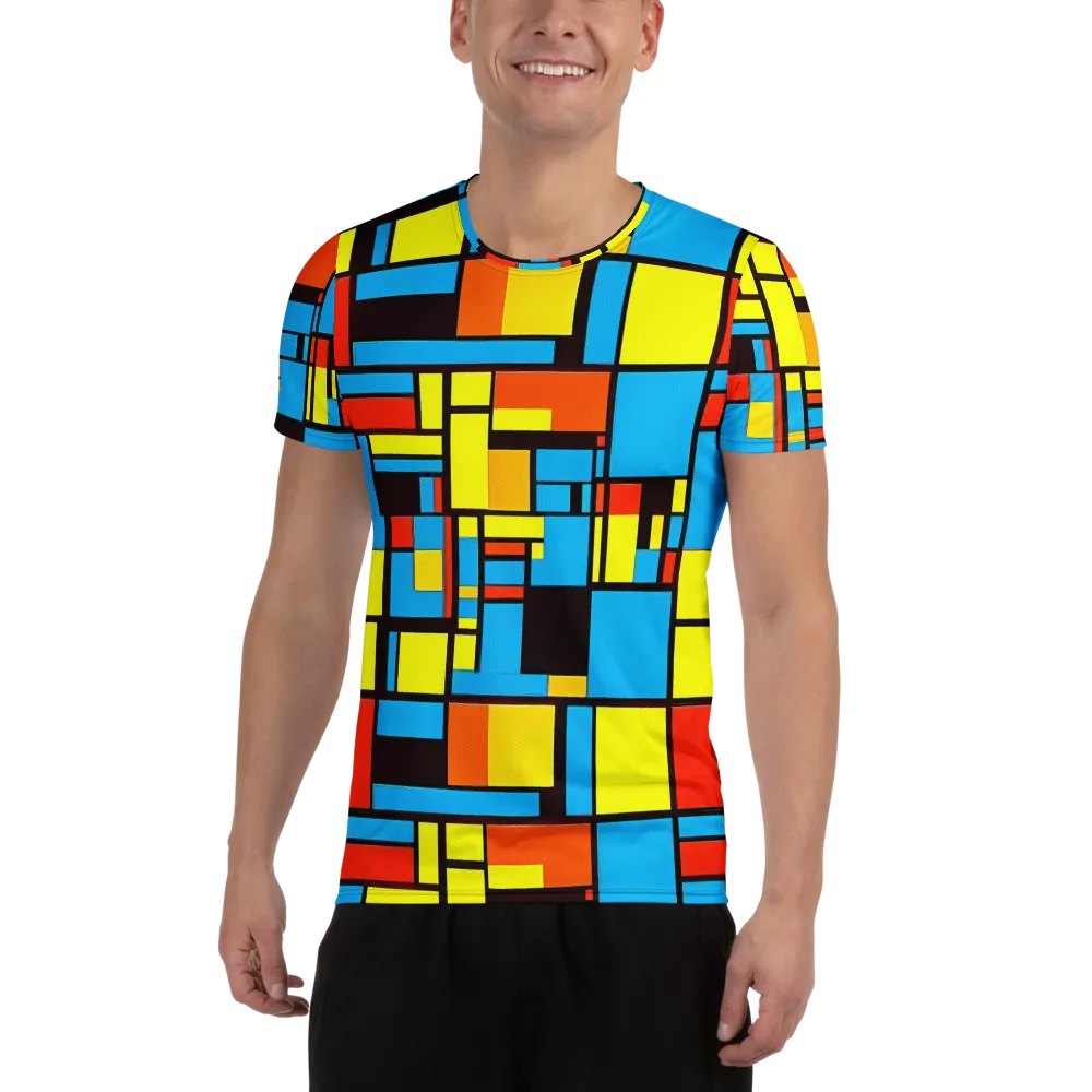 Block Party on Men's Athletic T-Shirt — Front