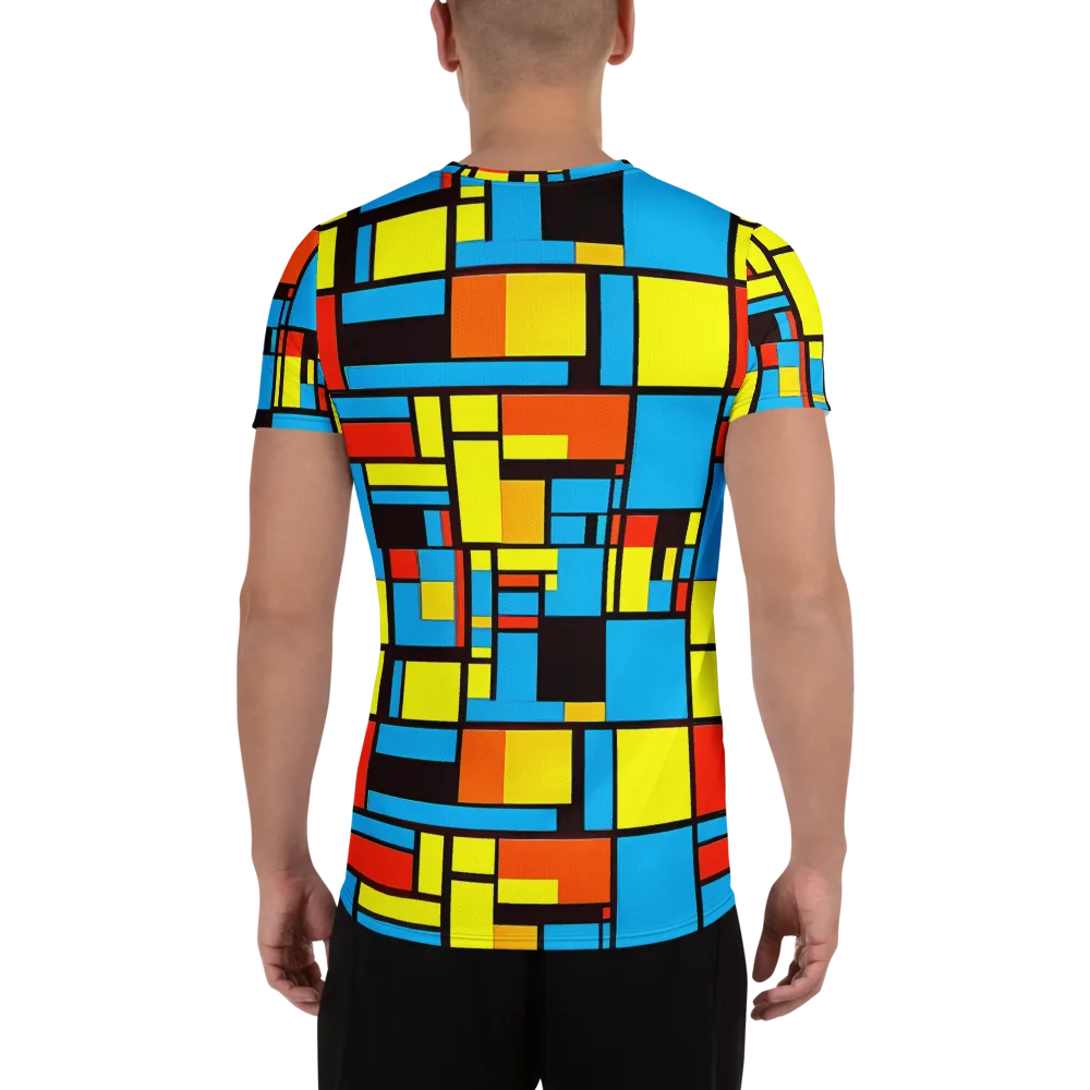 Block Party on Men's Athletic T-Shirt — Back