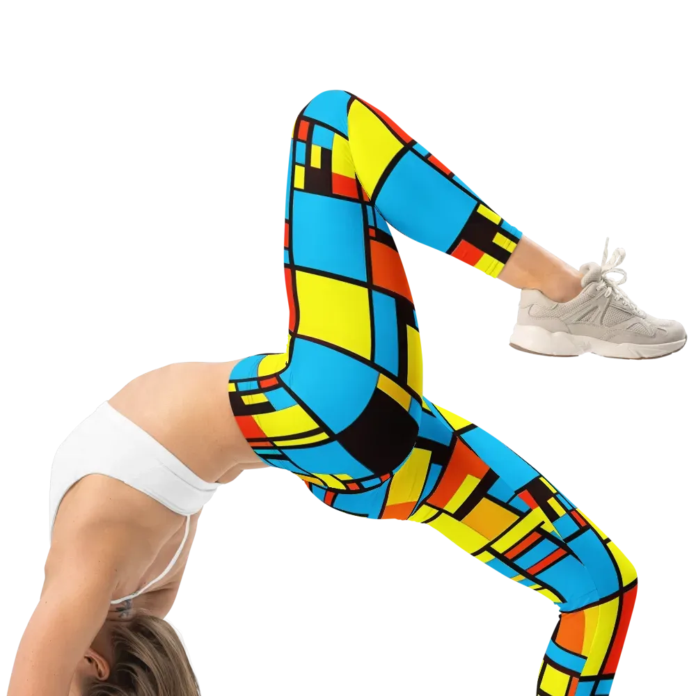 Block Party on Leggings — Right