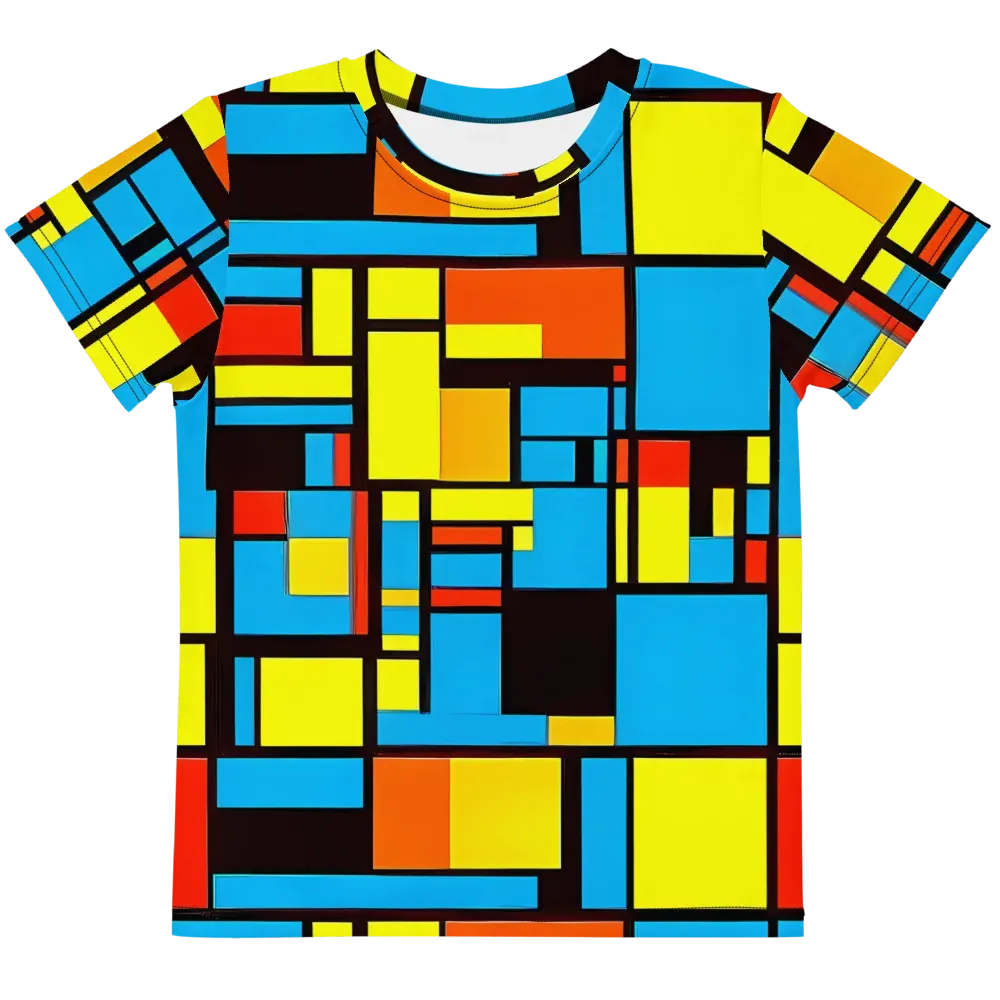 Block Party on Kids Crew Neck T-Shirt — Front