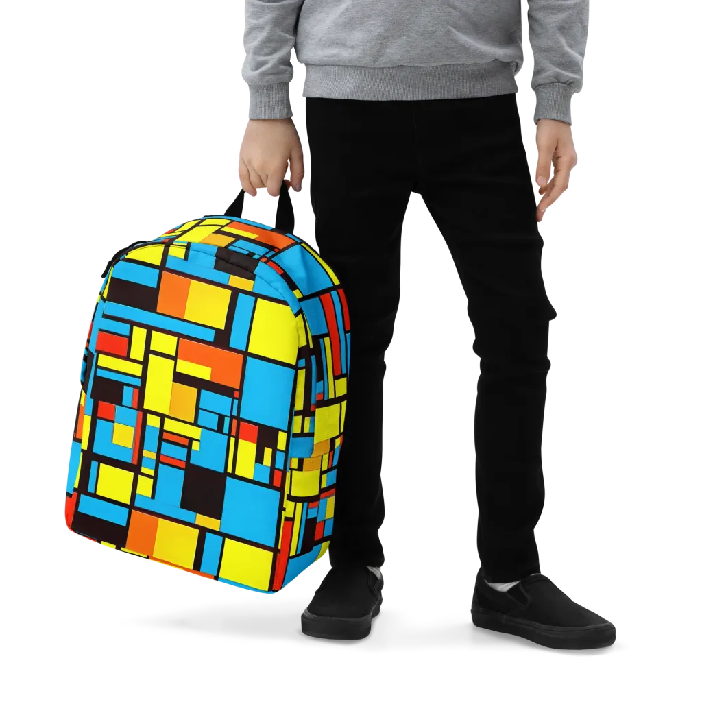 Block Party on Minimalist Backpack — Zoomed-in
