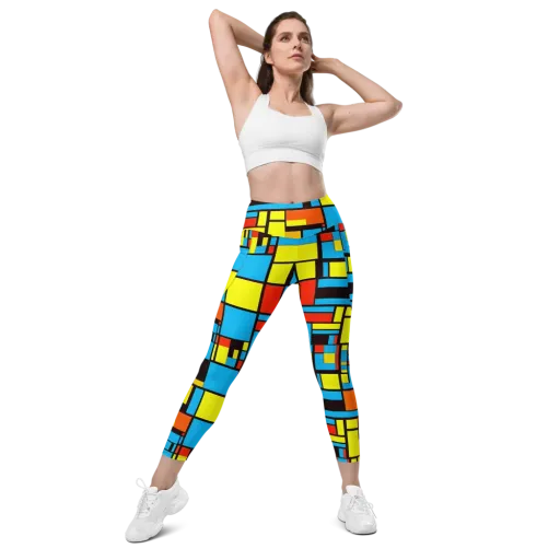 Block Party on a Leggings with Pockets