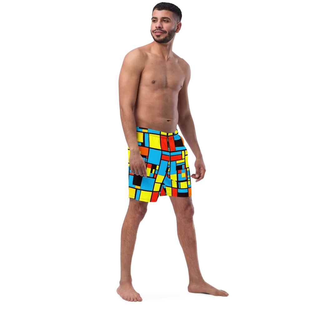 Block Party on Swim Trunks — Right Front