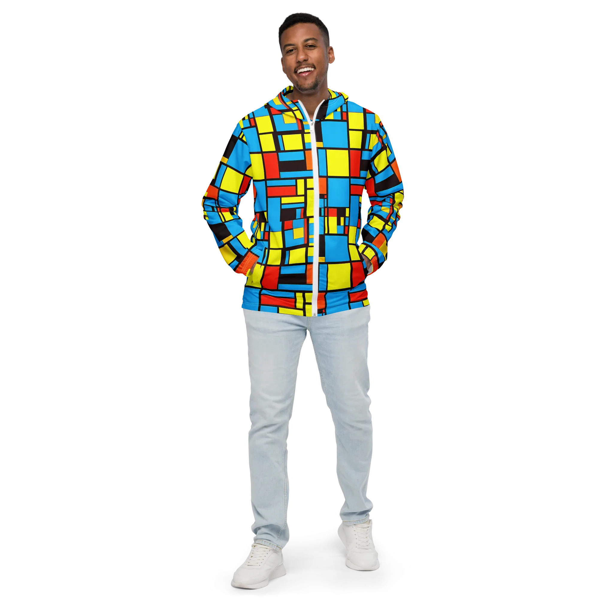 Block Party on Men's Windbreaker — Front