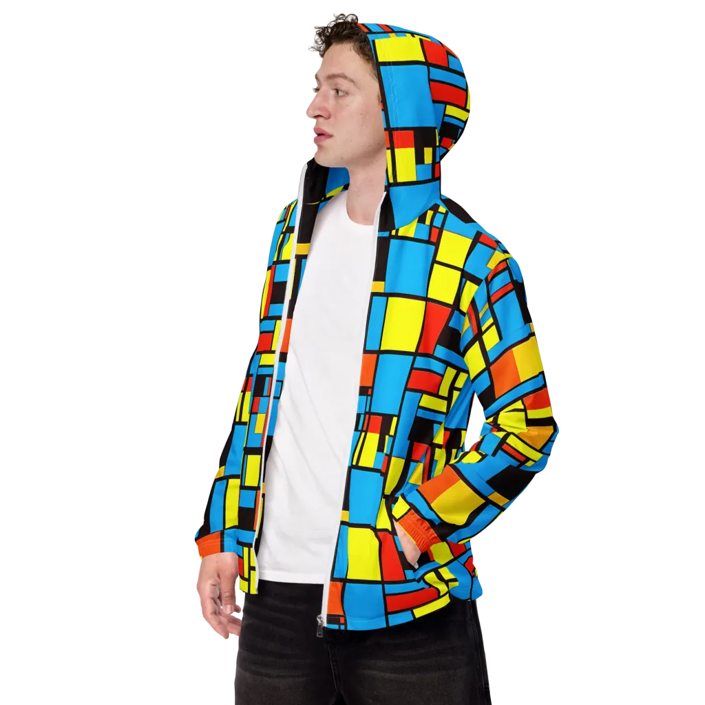 Block Party on Men's Windbreaker — Left Front