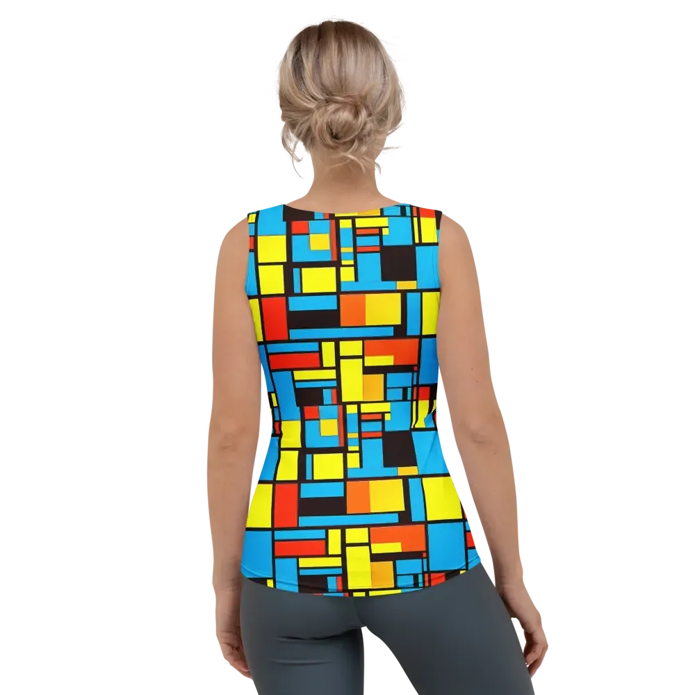 Block Party on Women's Tank Top — Back