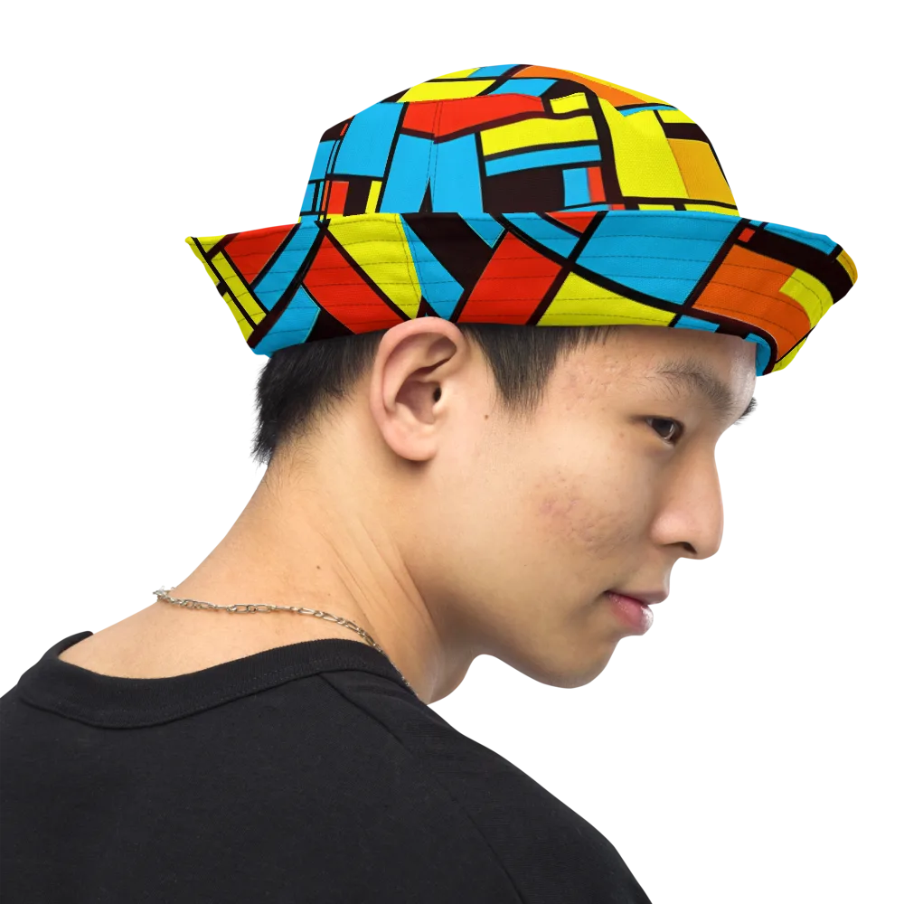 Block Party on Reversible Bucket Hat — Right Outside