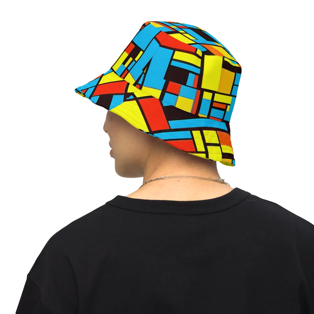 Block Party on Reversible Bucket Hat — Back Inside