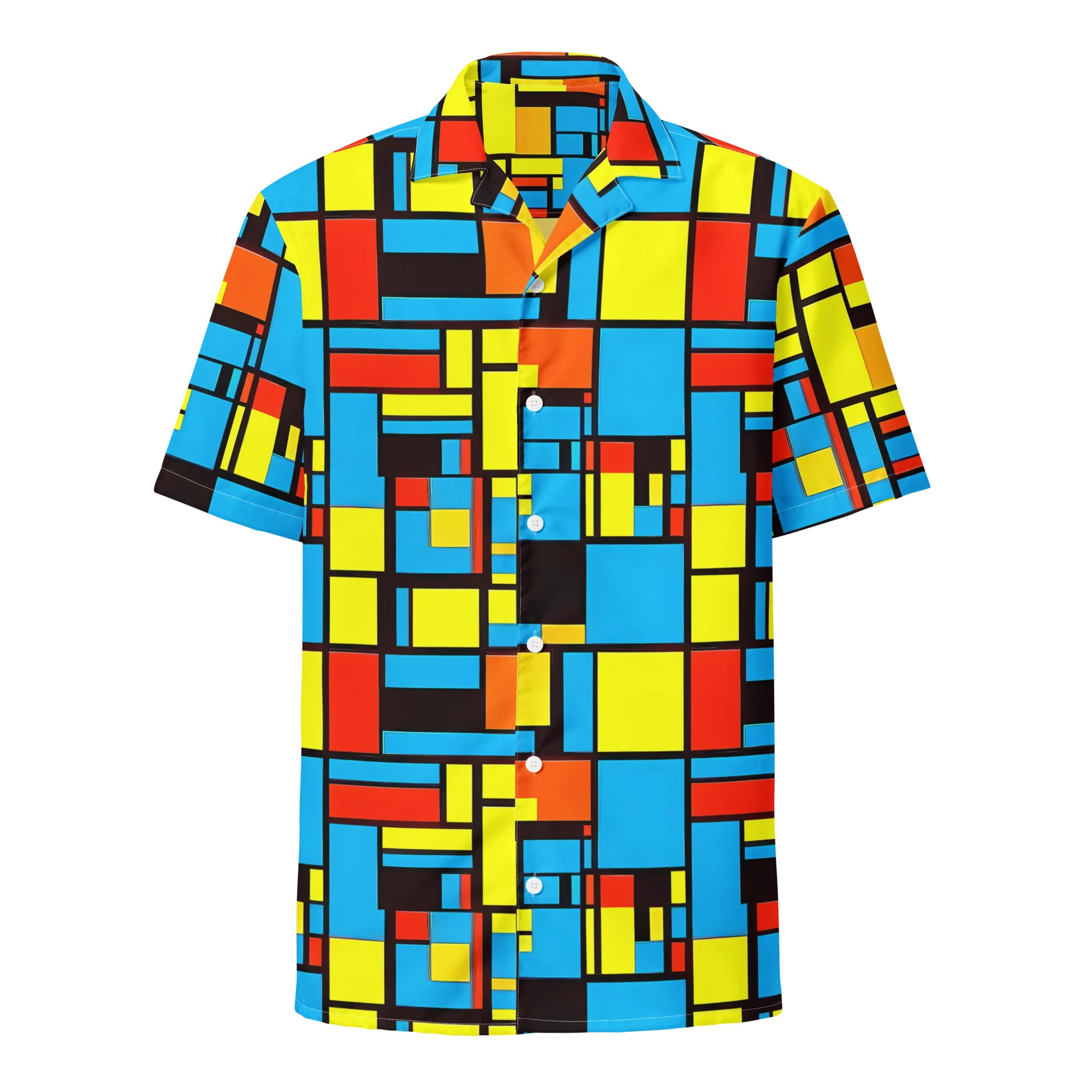 Block Party on Button Shirt — Front