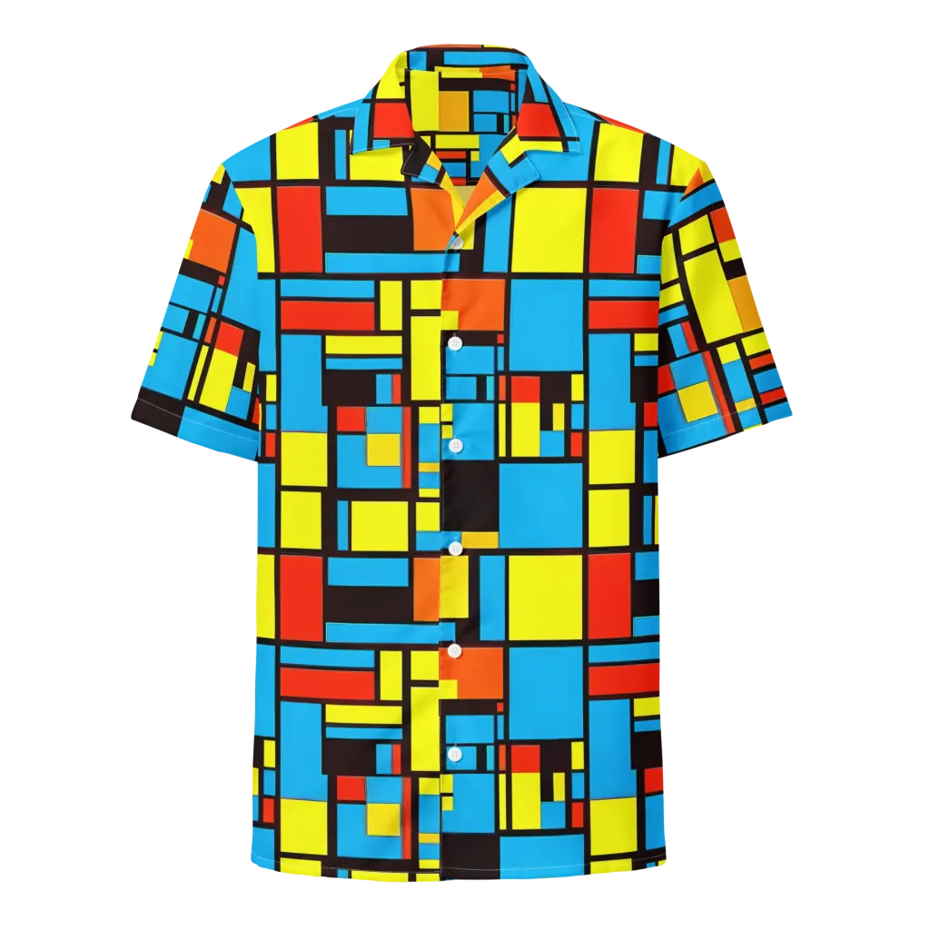 Block Party on Button Shirt — Front